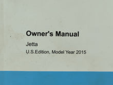 2015 Volkswagen Jetta Owners Manual Book Guide OEM Used Auto Parts