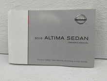 2016 Nissan Altima Owners Manual Book Guide OEM Used Auto Parts