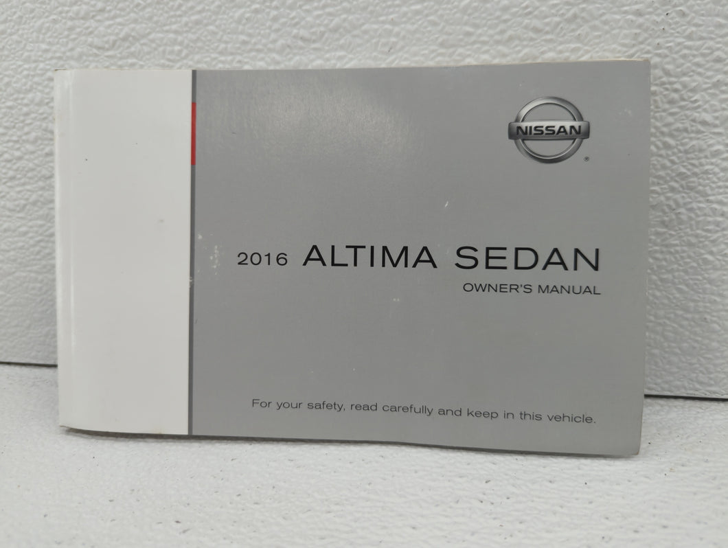 2016 Nissan Altima Owners Manual Book Guide OEM Used Auto Parts