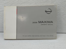 2009 Nissan Maxima Owners Manual Book Guide OEM Used Auto Parts