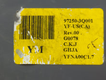 2011-2013 Hyundai Sonata Climate Control Module Temperature AC/Heater Replacement P/N:97250-3Q001 Fits Fits 2011 2012 2013 OEM Used Auto Parts