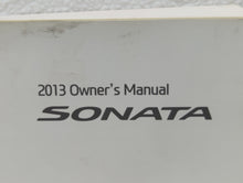 2013 Hyundai Sonata Owners Manual Book Guide OEM Used Auto Parts