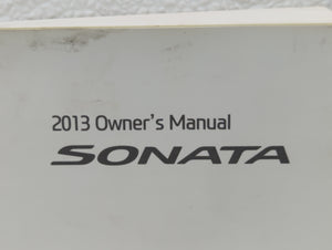 2013 Hyundai Sonata Owners Manual Book Guide OEM Used Auto Parts