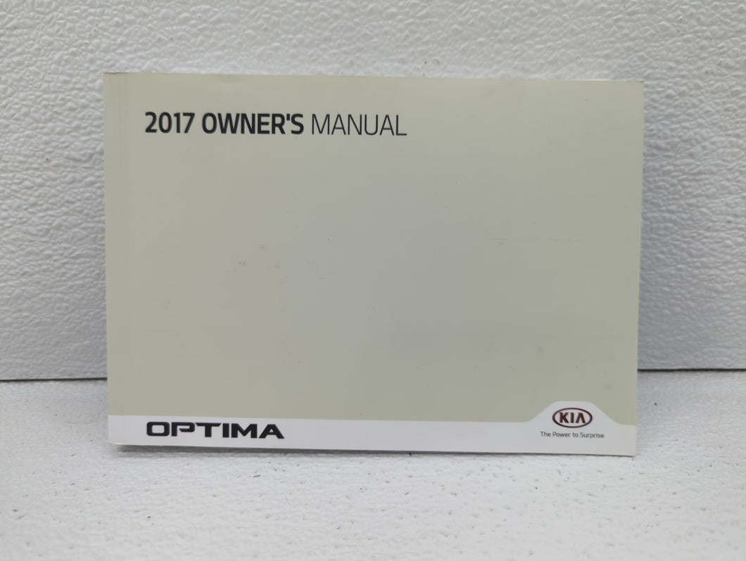 2017 Kia Optima Owners Manual Book Guide OEM Used Auto Parts