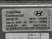 2011 Hyundai Sonata PCM Engine Control Computer ECU ECM PCU OEM P/N:39111-2G660 39101-2G660, 39111-2G661, 39101-2G661 Fits OEM Used Auto Parts