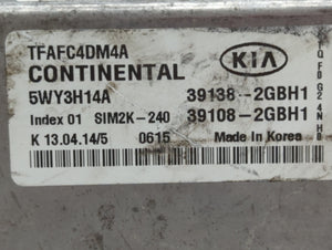 2015 Kia Optima PCM Engine Control Computer ECU ECM PCU OEM P/N:39138-2GBH1 39108-2GBH1, 39138-2GBH2, 39108-2GBH2 Fits OEM Used Auto Parts