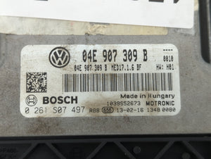 2016-2017 Volkswagen Jetta PCM Engine Control Computer ECU ECM PCU OEM P/N:04E 907 309 B 04E 907 309 AP Fits Fits 2016 2017 OEM Used Auto Parts