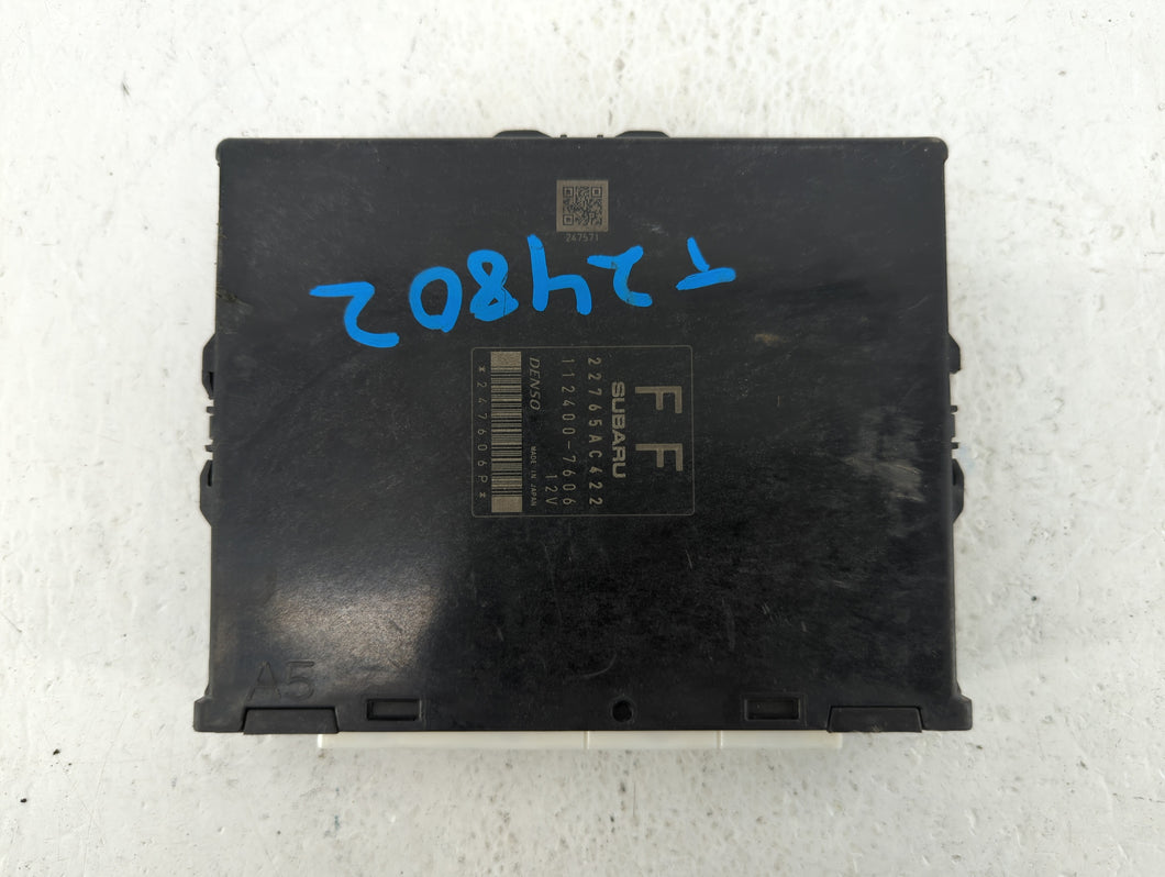 2012 Subaru Impreza PCM Engine Control Computer ECU ECM PCU OEM P/N:22765AC422 22765AC421 Fits OEM Used Auto Parts