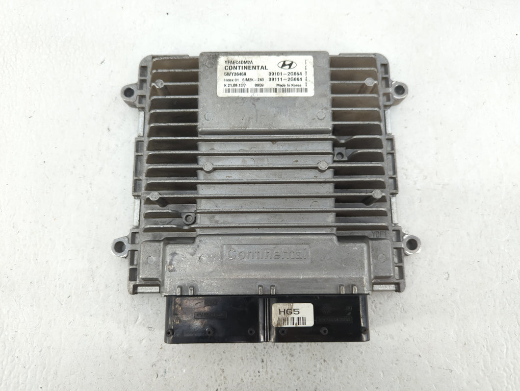 2011-2014 Hyundai Sonata PCM Engine Control Computer ECU ECM PCU OEM P/N:39111-2G661 39101-2G661 Fits Fits 2011 2012 2013 2014 OEM Used Auto Parts