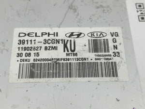 2014-2016 Kia Cadenza PCM Engine Control Computer ECU ECM PCU OEM P/N:39110-3CGN9 39110-3CGN8 Fits Fits 2014 2015 2016 OEM Used Auto Parts