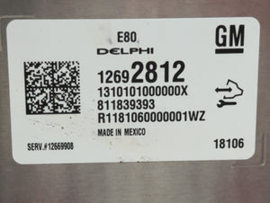 2017-2019 Chevrolet Cruze PCM Engine Control Computer ECU ECM PCU OEM P/N:12692812 12681528 Fits OEM Used Auto Parts