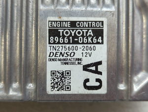 2014 Toyota Camry PCM Engine Control Computer ECU ECM PCU OEM P/N:89661-06K64 89661-06K83, 89661-06K84 Fits OEM Used Auto Parts