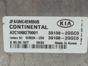 2016-2018 Kia Optima PCM Engine Control Computer ECU ECM PCU OEM P/N:39108-2GGC0 39138-2GGC0 Fits Fits 2016 2017 2018 OEM Used Auto Parts