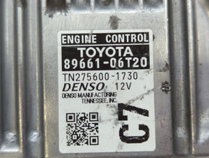 2015 Toyota Camry PCM Engine Control Computer ECU ECM PCU OEM P/N:89661-06T20 89661-06T21 Fits OEM Used Auto Parts