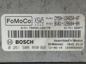 2012-2013 Ford Focus PCM Engine Control Computer ECU ECM PCU OEM P/N:CM5A-12A650-XF CM5A-12A650-XB Fits Fits 2012 2013 OEM Used Auto Parts