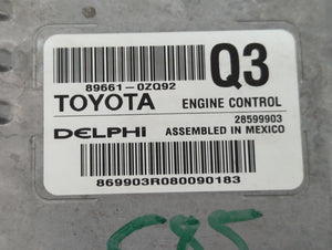 2017-2019 Toyota Corolla PCM Engine Control Computer ECU ECM PCU OEM P/N:89661-0ZQ91 89661-0ZQ92 Fits Fits 2017 2018 2019 OEM Used Auto Parts