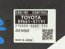 2012-2013 Toyota Prius PCM Engine Control Computer ECU ECM PCU OEM P/N:89661-47191 89661-47190 Fits Fits 2012 2013 OEM Used Auto Parts