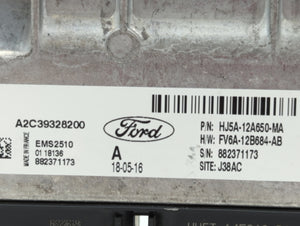 2017-2019 Ford Escape PCM Engine Control Computer ECU ECM PCU OEM P/N:HJ5A-12A650-MA FV6A-12B684-AB Fits Fits 2017 2018 2019 OEM Used Auto Parts