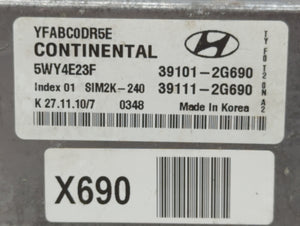 2011-2014 Hyundai Sonata PCM Engine Control Computer ECU ECM PCU OEM P/N:39111-2G690 39101-2G690 Fits Fits 2011 2012 2013 2014 OEM Used Auto Parts