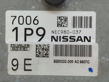 2014-2018 Nissan Versa PCM Engine Control Computer ECU ECM PCU OEM P/N:NEC980-037 NEC980-003 Fits Fits 2014 2015 2016 2017 2018 OEM Used Auto Parts