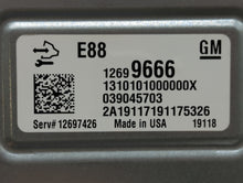 2018-2019 Chevrolet Malibu PCM Engine Control Computer ECU ECM PCU OEM P/N:12697426 12699666, 12680194 Fits Fits 2018 2019 OEM Used Auto Parts