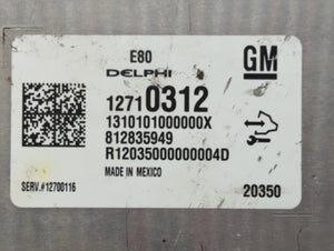 2018-2020 Chevrolet Equinox PCM Engine Control Computer ECU ECM PCU OEM P/N:12710312 12688128 Fits OEM Used Auto Parts