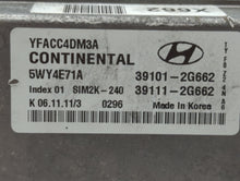 2011-2014 Hyundai Sonata PCM Engine Control Computer ECU ECM PCU OEM P/N:39111-2G662 39101-2G662 Fits Fits 2011 2012 2013 2014 OEM Used Auto Parts