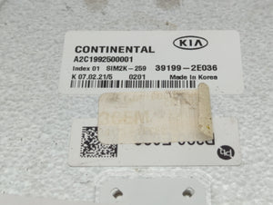 2019-2021 Kia Forte PCM Engine Control Computer ECU ECM PCU OEM P/N:39199-2E036 Fits Fits 2019 2020 2021 OEM Used Auto Parts