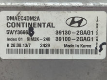 2013 Hyundai Santa Fe PCM Engine Control Computer ECU ECM PCU OEM P/N:39100-2GAG0 39130-2GAG0, 39130-2GAG5, 39130-2GAG1 Fits OEM Used Auto Parts