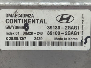 2013 Hyundai Santa Fe PCM Engine Control Computer ECU ECM PCU OEM P/N:39100-2GAG0 39130-2GAG0, 39130-2GAG5, 39130-2GAG1 Fits OEM Used Auto Parts