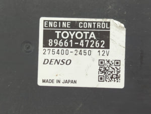 2010 Toyota Prius PCM Engine Control Computer ECU ECM PCU OEM P/N:89661-47261 89661-47262 Fits OEM Used Auto Parts