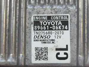 2012-2014 Toyota Camry PCM Engine Control Computer ECU ECM PCU OEM P/N:89661-06K73 89661-06K63 Fits Fits 2012 2013 2014 OEM Used Auto Parts