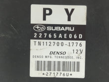 2013-2014 Subaru Legacy PCM Engine Control Computer ECU ECM PCU OEM P/N:22765AE06D 22765AE07C, 22765AE07D Fits Fits 2013 2014 OEM Used Auto Parts