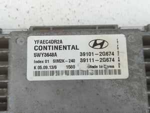 2011-2014 Hyundai Sonata PCM Engine Control Computer ECU ECM PCU OEM P/N:39111-2G664 39101-2G664 Fits Fits 2011 2012 2013 2014 OEM Used Auto Parts