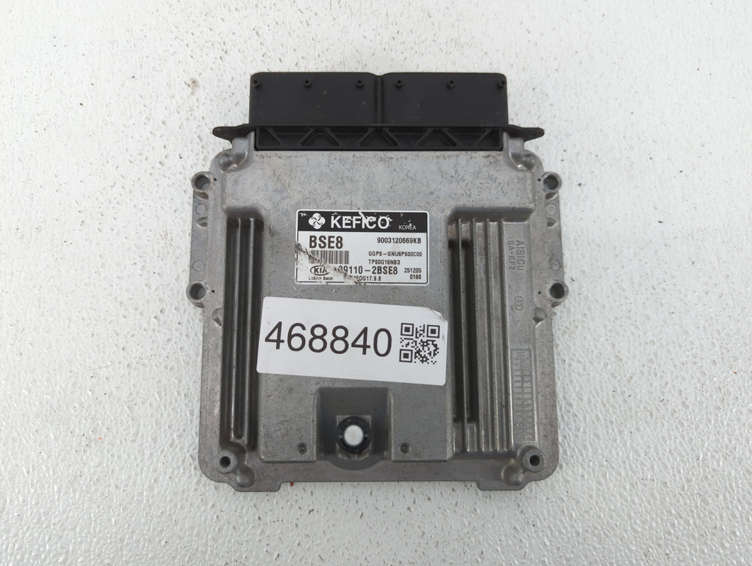 2016 Kia Soul PCM Engine Control Computer ECU ECM PCU OEM P/N:39110-2BSG3 39110-2BSE8 Fits OEM Used Auto Parts