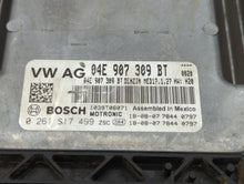 2019 Volkswagen Jetta PCM Engine Control Computer ECU ECM PCU OEM P/N:04E 907 309 BT 261 S22 041 Fits OEM Used Auto Parts