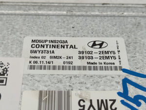 2015 Hyundai Elantra PCM Engine Control Computer ECU ECM PCU OEM P/N:39102-2EMY5 Fits OEM Used Auto Parts