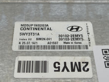 2015 Hyundai Elantra PCM Engine Control Computer ECU ECM PCU OEM P/N:39103-2EMY5 39102-2EMY5 Fits OEM Used Auto Parts