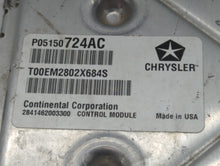 2013 Chrysler 200 PCM Engine Control Computer ECU ECM PCU OEM P/N:P05150724AC P68164370AE, P051507603AB, P68164370AD Fits OEM Used Auto Parts