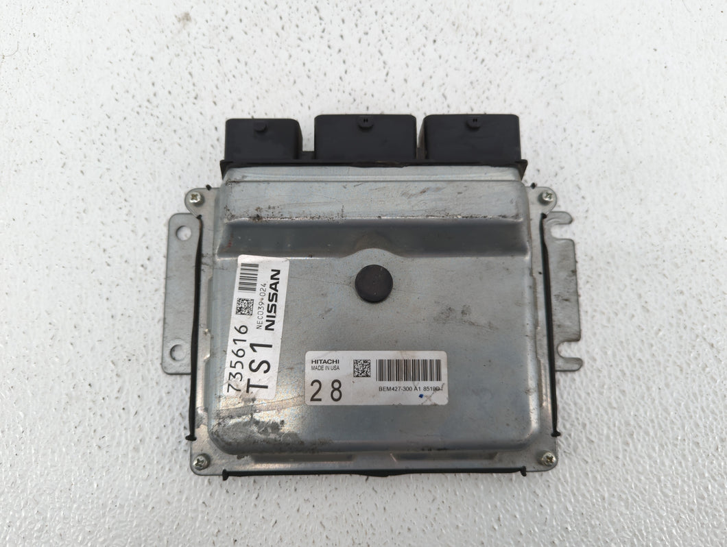 2018-2019 Nissan Murano PCM Engine Control Computer ECU ECM PCU OEM P/N:NEC039-024 BEM427-300, BEM427-300 A1 Fits Fits 2018 2019 OEM Used Auto Parts