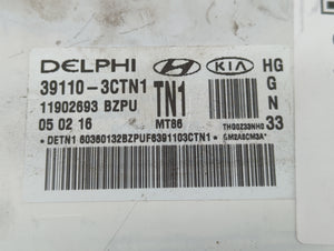 2015-2017 Hyundai Azera PCM Engine Control Computer ECU ECM PCU OEM P/N:39110-3CTN2 39110-3CTN1 Fits Fits 2015 2016 2017 OEM Used Auto Parts