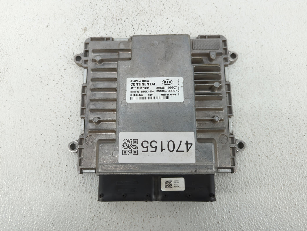 2016-2017 Nissan Sentra PCM Engine Control Computer ECU ECM PCU OEM P/N:39138-2GGC7 NEC018-681, NEC021-669 Fits Fits 2016 2017 OEM Used Auto Parts