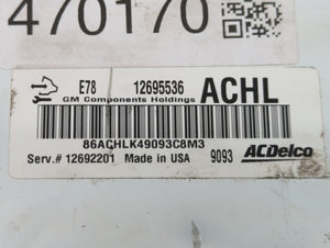 2017-2021 Buick Encore PCM Engine Control Computer ECU ECM PCU OEM P/N:12692201 12695536 Fits Fits 2017 2018 2019 2020 2021 OEM Used Auto Parts