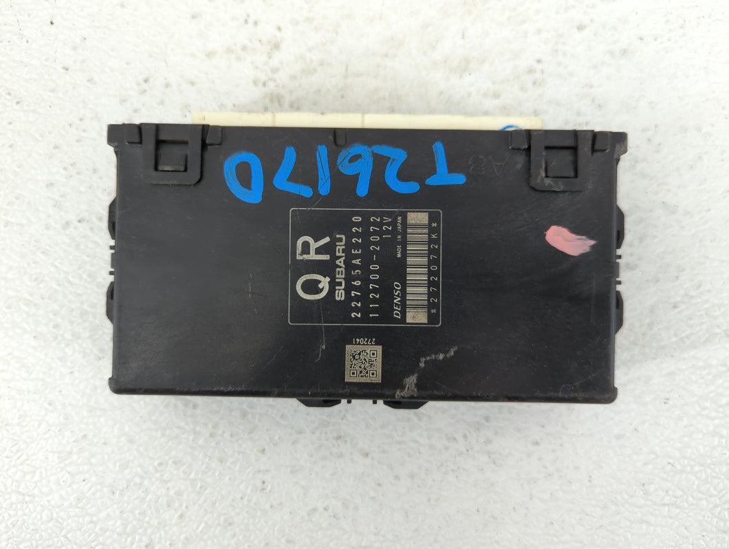 2014 Subaru Forester PCM Engine Control Computer ECU ECM PCU OEM P/N:22765AE220 Fits OEM Used Auto Parts