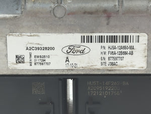 2017-2019 Ford Escape PCM Engine Control Computer ECU ECM PCU OEM P/N:HJ5A-12A650-MA FV6A-12B684-AB Fits Fits 2017 2018 2019 OEM Used Auto Parts