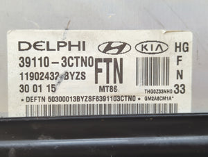 2015-2017 Hyundai Azera PCM Engine Control Computer ECU ECM PCU OEM P/N:39110-3CTN2 39110-3CTN1 Fits Fits 2015 2016 2017 OEM Used Auto Parts