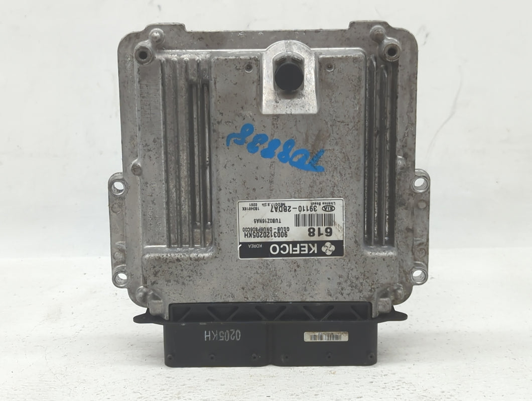 2012-2013 Kia Rio PCM Engine Control Computer ECU ECM PCU OEM P/N:39110-2BDA7 39110-2BDL5, 39110-2BDL6 Fits Fits 2012 2013 OEM Used Auto Parts