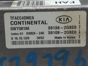 2014-2015 Kia Optima PCM Engine Control Computer ECU ECM PCU OEM P/N:39108-2GBE0 39138-2GBE0, 39138-2GBE1 Fits Fits 2014 2015 OEM Used Auto Parts