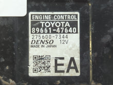 2016 Toyota Prius PCM Engine Control Computer ECU ECM PCU OEM P/N:89661-47640 39111-2G677, 39101-2G677 Fits OEM Used Auto Parts