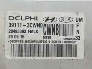 2016-2018 Kia Sorento PCM Engine Control Computer ECU ECM PCU OEM P/N:39111-3CWN0 39101-3CWN1 Fits Fits 2016 2017 2018 OEM Used Auto Parts